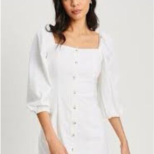 Reclaimed Vintage Cream Square-Neck Top